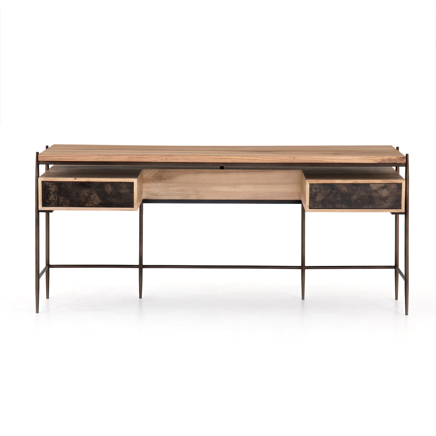 Miguel Desk-Bleached Walnut Desks Four Hands     Four Hands, Mid Century Modern Furniture, Old Bones Furniture Company, Old Bones Co, Modern Mid Century, Designer Furniture, https://www.oldbonesco.com/