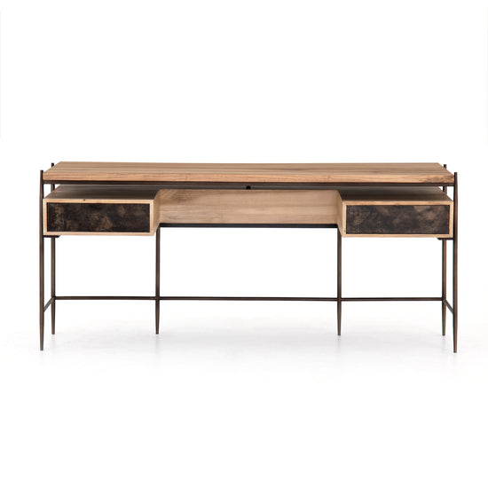 Miguel Desk-Bleached Walnut Desks Four Hands     Four Hands, Mid Century Modern Furniture, Old Bones Furniture Company, Old Bones Co, Modern Mid Century, Designer Furniture, https://www.oldbonesco.com/