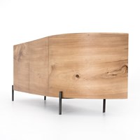 Lunas Media Console - Gold Guanacaste Media Unit Four Hands     Four Hands, Burke Decor, Mid Century Modern Furniture, Old Bones Furniture Company, Old Bones Co, Modern Mid Century, Designer Furniture, https://www.oldbonesco.com/