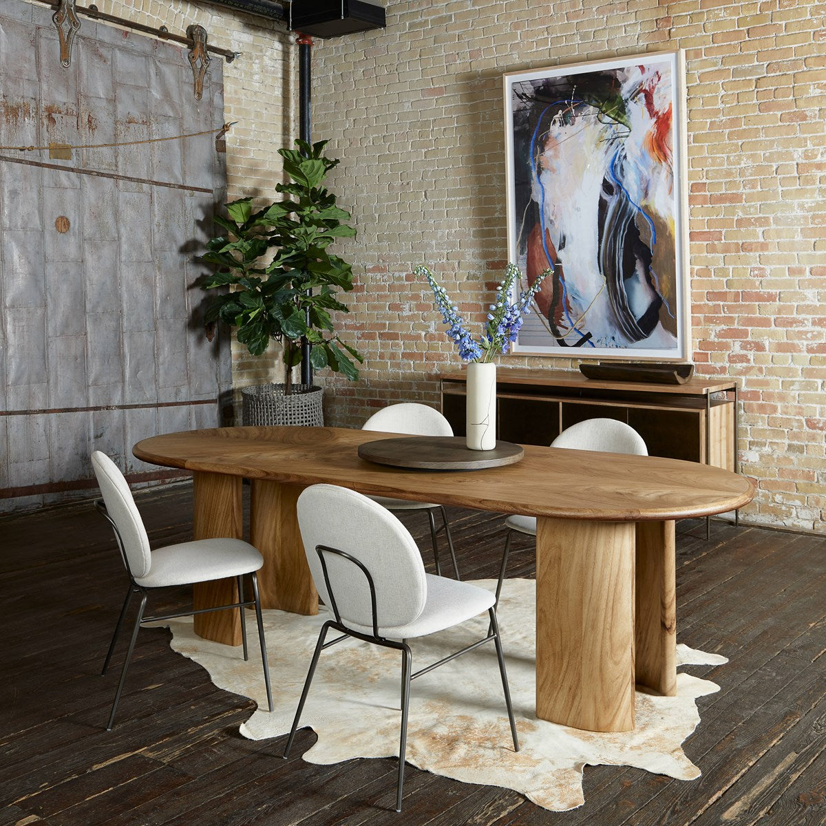Lunas Oval Dining Table Dining Table Four Hands     Four Hands, Burke Decor, Mid Century Modern Furniture, Old Bones Furniture Company, Old Bones Co, Modern Mid Century, Designer Furniture, https://www.oldbonesco.com/