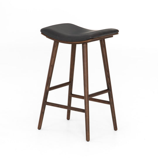 Union Bar + Counter Stool Distressed Black / Bar StoolStool Four Hands  Distressed Black Bar Stool  Four Hands, Burke Decor, Mid Century Modern Furniture, Old Bones Furniture Company, Old Bones Co, Modern Mid Century, Designer Furniture, https://www.oldbonesco.com/