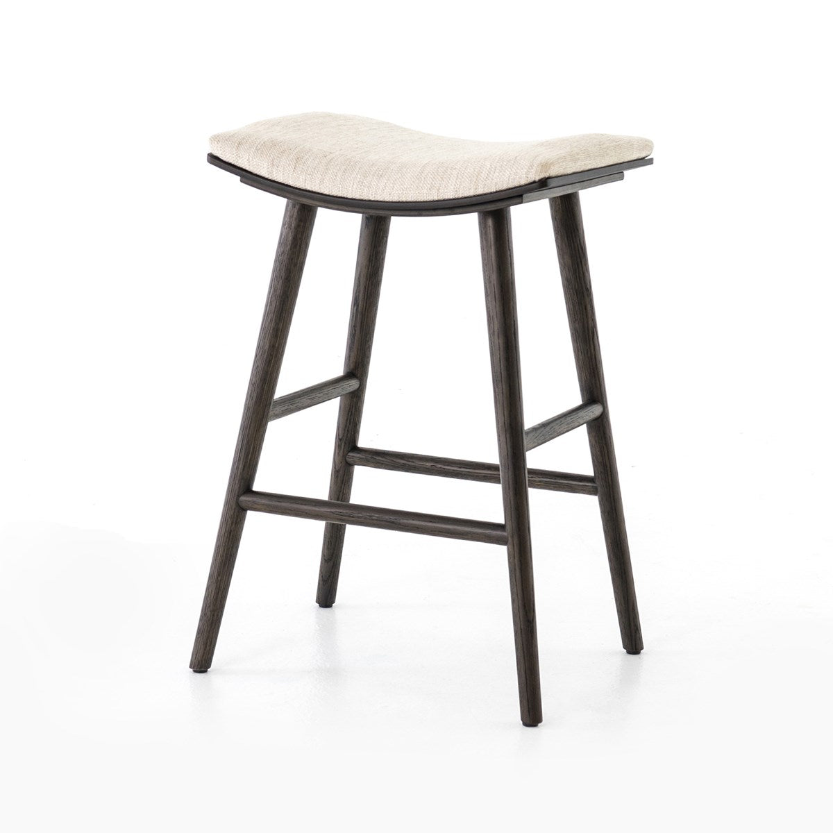 Load image into Gallery viewer, Union Bar + Counter Stool Light Carbon / Counter StoolStool Four Hands  Light Carbon Counter Stool  Four Hands, Burke Decor, Mid Century Modern Furniture, Old Bones Furniture Company, Old Bones Co, Modern Mid Century, Designer Furniture, https://www.oldbonesco.com/

