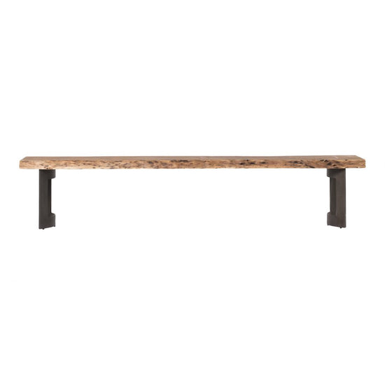 Bent Bench Large Smoked Bench Moe's     Four Hands, Burke Decor, Mid Century Modern Furniture, Old Bones Furniture Company, Old Bones Co, Modern Mid Century, Designer Furniture, https://www.oldbonesco.com/