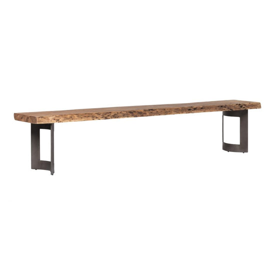Bent Bench Large Smoked Bench Moe's     Four Hands, Burke Decor, Mid Century Modern Furniture, Old Bones Furniture Company, Old Bones Co, Modern Mid Century, Designer Furniture, https://www.oldbonesco.com/