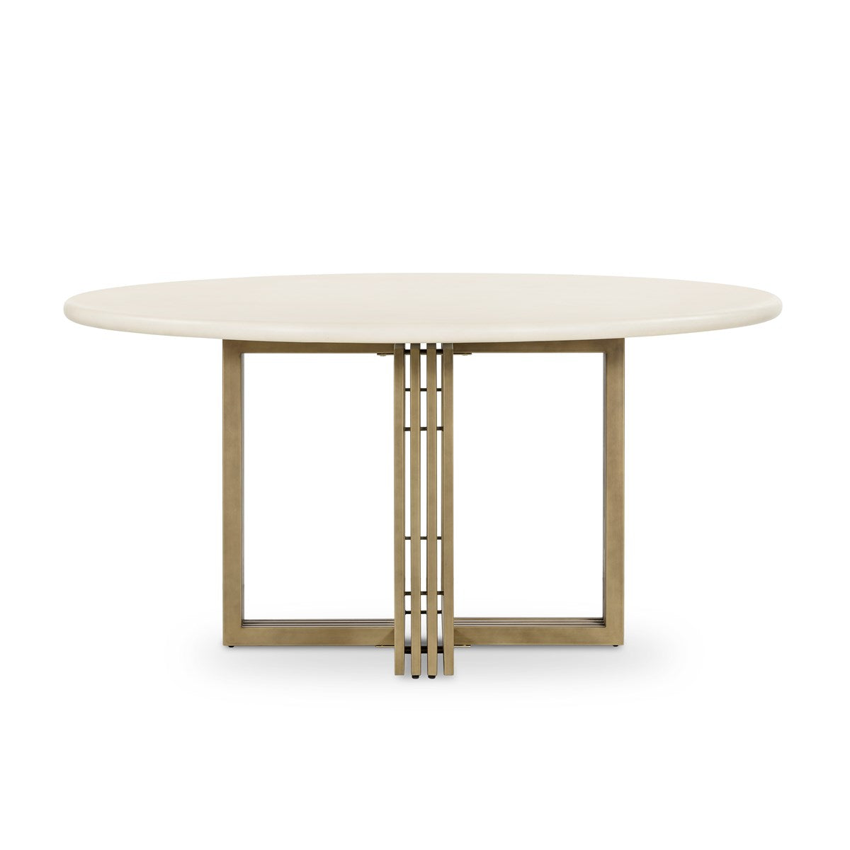 Load image into Gallery viewer, Mia Round Dining Table-Parchment White Dining Table Four Hands     Four Hands, Burke Decor, Mid Century Modern Furniture, Old Bones Furniture Company, Old Bones Co, Modern Mid Century, Designer Furniture, https://www.oldbonesco.com/
