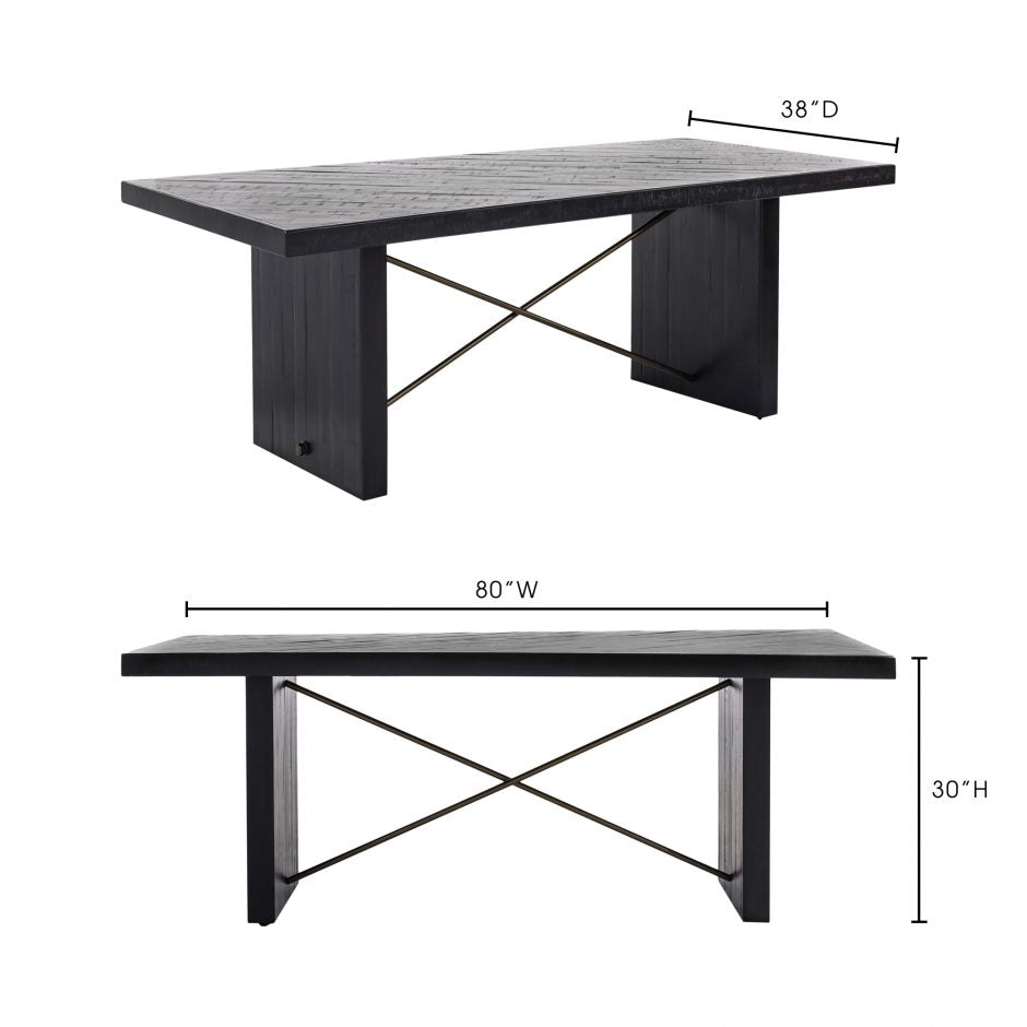 Load image into Gallery viewer, Sicily Dining Table Dining Table Moe&amp;#39;s     Four Hands, Burke Decor, Mid Century Modern Furniture, Old Bones Furniture Company, Old Bones Co, Modern Mid Century, Designer Furniture, https://www.oldbonesco.com/
