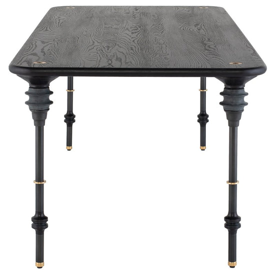 Kimbell Dining Table - Black DINING TABLE District Eight     Four Hands, Burke Decor, Mid Century Modern Furniture, Old Bones Furniture Company, Old Bones Co, Modern Mid Century, Designer Furniture, https://www.oldbonesco.com/