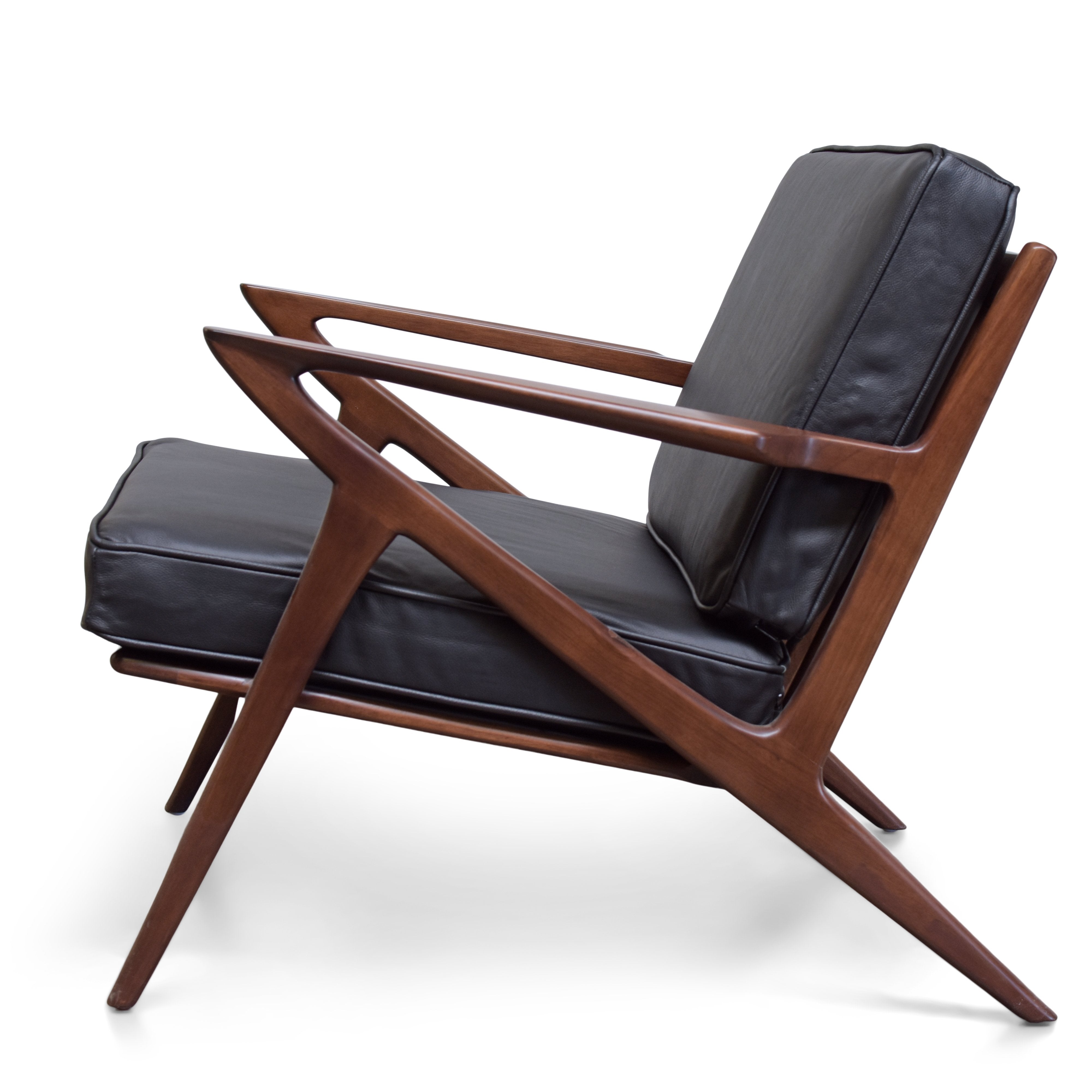 Z Lounge Chair - Walnut  Gingko Furniture     Four Hands, Burke Decor, Mid Century Modern Furniture, Old Bones Furniture Company, Old Bones Co, Modern Mid Century, Designer Furniture, https://www.oldbonesco.com/