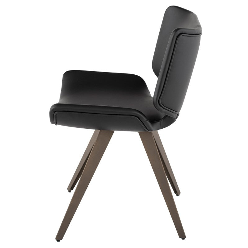 Astra Dining Chair - Black Dining Chair Nuevo     Four Hands, Burke Decor, Mid Century Modern Furniture, Old Bones Furniture Company, Old Bones Co, Modern Mid Century, Designer Furniture, https://www.oldbonesco.com/