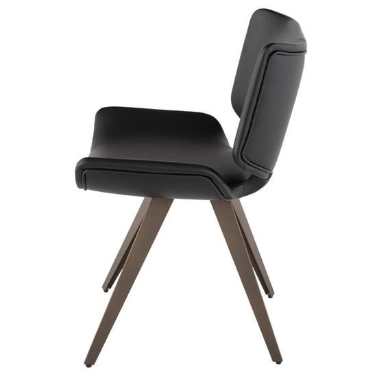 Load image into Gallery viewer, Astra Dining Chair - Black Dining Chair Nuevo     Four Hands, Burke Decor, Mid Century Modern Furniture, Old Bones Furniture Company, Old Bones Co, Modern Mid Century, Designer Furniture, https://www.oldbonesco.com/
