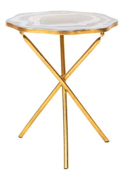 Celeste Faux Agate Side Table Side Table Safavieh     Four Hands, Burke Decor, Mid Century Modern Furniture, Old Bones Furniture Company, Old Bones Co, Modern Mid Century, Designer Furniture, https://www.oldbonesco.com/