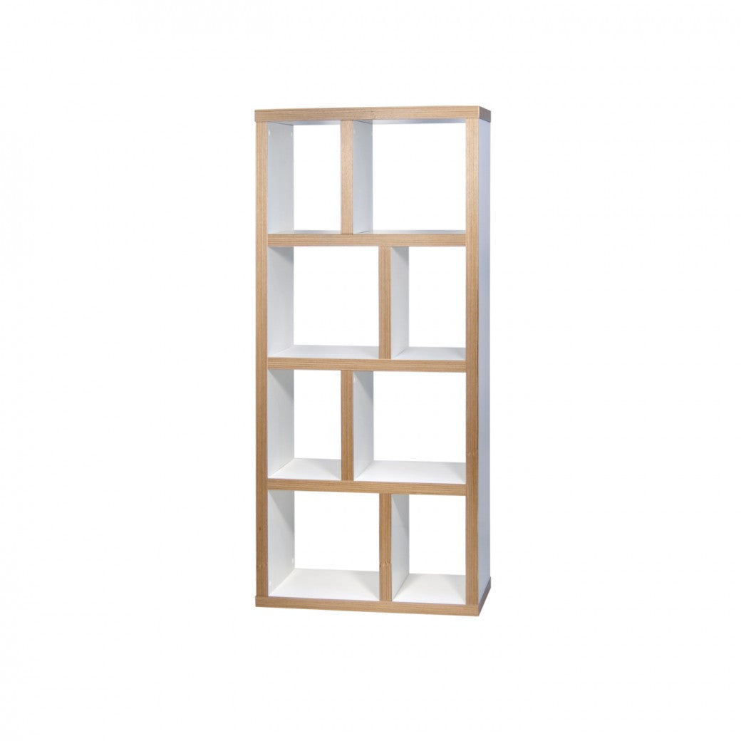 Berlin Bookcase 4 Levels - 70 White w/ plywood edgeBookshelf Temahome  White w/ plywood edge   Four Hands, Burke Decor, Mid Century Modern Furniture, Old Bones Furniture Company, Old Bones Co, Modern Mid Century, Designer Furniture, https://www.oldbonesco.com/