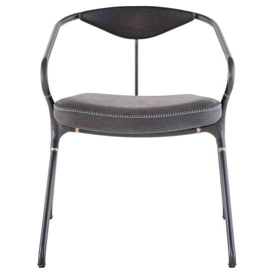 Load image into Gallery viewer, Akron Dining Chair - Storm Black DINING CHAIR District Eight     Four Hands, Burke Decor, Mid Century Modern Furniture, Old Bones Furniture Company, Old Bones Co, Modern Mid Century, Designer Furniture, https://www.oldbonesco.com/
