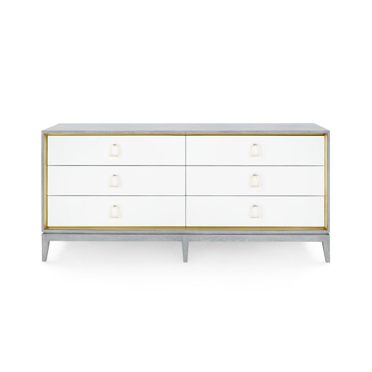 Load image into Gallery viewer, Cameron Extra Large 6-Drawer, Gray Drawer Bungalow 5     Four Hands, Burke Decor, Mid Century Modern Furniture, Old Bones Furniture Company, Old Bones Co, Modern Mid Century, Designer Furniture, https://www.oldbonesco.com/
