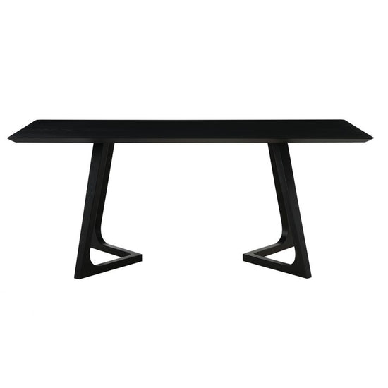 Godenza Dining Table Rectangular BlackDining Tables Moe's  Black   Four Hands, Burke Decor, Mid Century Modern Furniture, Old Bones Furniture Company, Old Bones Co, Modern Mid Century, Designer Furniture, https://www.oldbonesco.com/