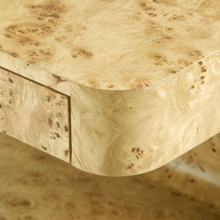 EMIL 2-DRAWER SIDE TABLE, BURL End Table Villa & House     Four Hands, Mid Century Modern Furniture, Old Bones Furniture Company, Old Bones Co, Modern Mid Century, Designer Furniture, https://www.oldbonesco.com/