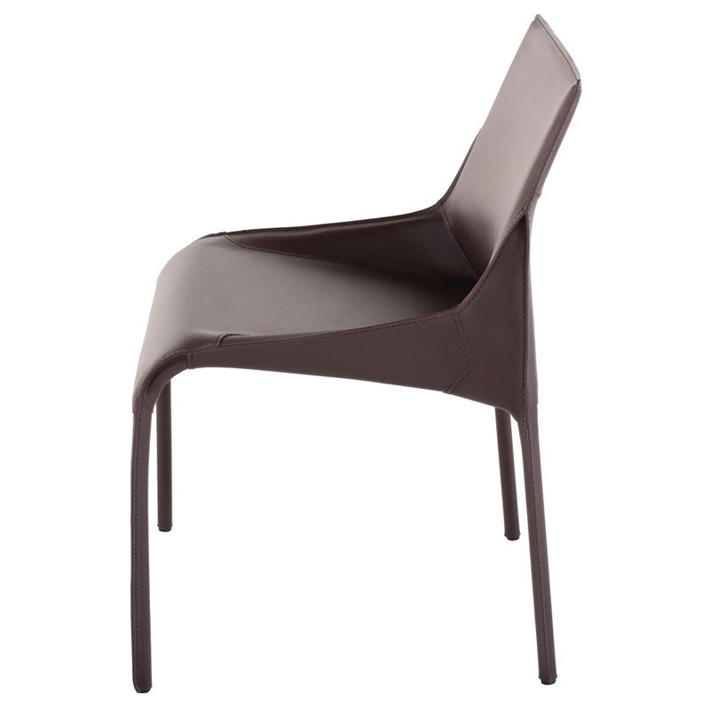 Delphine Dining Chair - Brown Dining Chair Nuevo     Four Hands, Burke Decor, Mid Century Modern Furniture, Old Bones Furniture Company, Old Bones Co, Modern Mid Century, Designer Furniture, https://www.oldbonesco.com/
