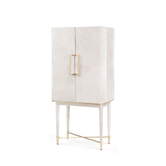 Load image into Gallery viewer, Florian Tall Bar Cabinet WhiteTall Cabinet Bungalow 5  White   Four Hands, Burke Decor, Mid Century Modern Furniture, Old Bones Furniture Company, Old Bones Co, Modern Mid Century, Designer Furniture, https://www.oldbonesco.com/
