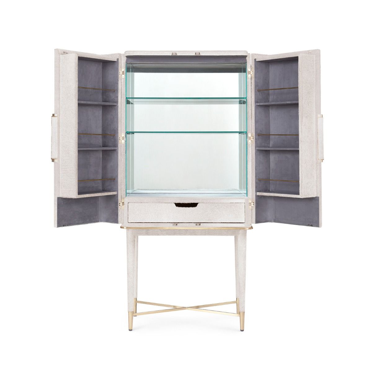 Load image into Gallery viewer, Florian Tall Bar Cabinet Tall Cabinet Bungalow 5     Four Hands, Burke Decor, Mid Century Modern Furniture, Old Bones Furniture Company, Old Bones Co, Modern Mid Century, Designer Furniture, https://www.oldbonesco.com/
