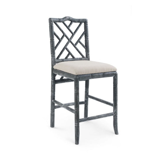 Load image into Gallery viewer, Hampton Counter Stool GrayBar &amp;amp; Counter Stools Bungalow 5  Gray   Four Hands, Burke Decor, Mid Century Modern Furniture, Old Bones Furniture Company, Old Bones Co, Modern Mid Century, Designer Furniture, https://www.oldbonesco.com/
