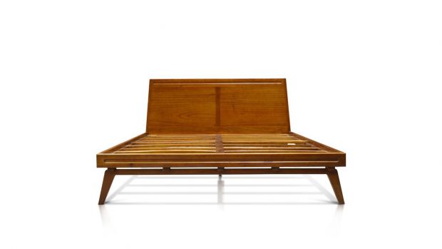Load image into Gallery viewer, Tango Platform Bed-Cal King QueenBed Harmonia Living  Queen   Four Hands, Burke Decor, Mid Century Modern Furniture, Old Bones Furniture Company, Old Bones Co, Modern Mid Century, Designer Furniture, https://www.oldbonesco.com/

