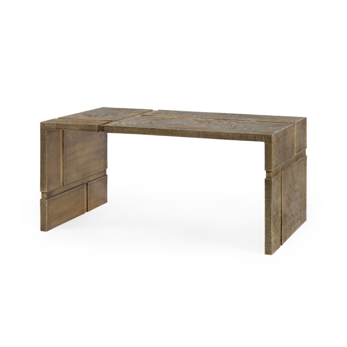 Load image into Gallery viewer, Hollis Coffee Table, Brass Table Bungalow 5     Four Hands, Burke Decor, Mid Century Modern Furniture, Old Bones Furniture Company, Old Bones Co, Modern Mid Century, Designer Furniture, https://www.oldbonesco.com/
