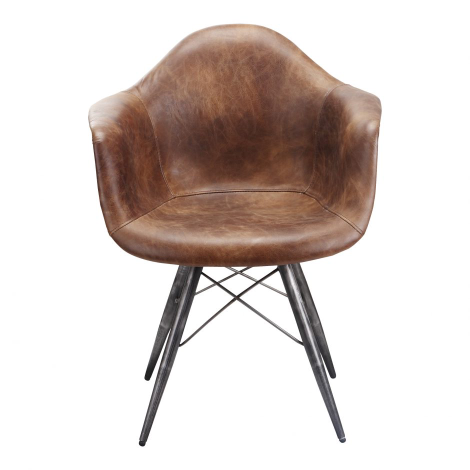 Load image into Gallery viewer, Flynn Club Chair Light BrownDining Chair Moe&amp;#39;s  Light Brown   Four Hands, Burke Decor, Mid Century Modern Furniture, Old Bones Furniture Company, Old Bones Co, Modern Mid Century, Designer Furniture, https://www.oldbonesco.com/
