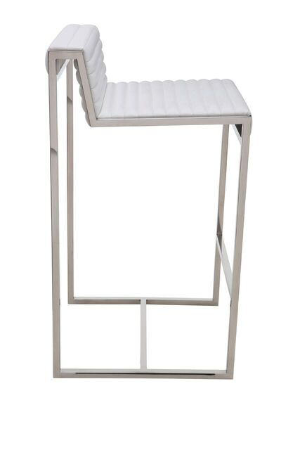 Zola White Leather Counter Stool Counter Stool Nuevo     Four Hands, Burke Decor, Mid Century Modern Furniture, Old Bones Furniture Company, Old Bones Co, Modern Mid Century, Designer Furniture, https://www.oldbonesco.com/