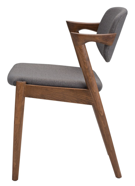 Kalli Grey Fabric Dining Chair Dining Chair Nuevo     Four Hands, Burke Decor, Mid Century Modern Furniture, Old Bones Furniture Company, Old Bones Co, Modern Mid Century, Designer Furniture, https://www.oldbonesco.com/