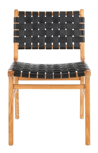 Load image into Gallery viewer, Taika Chair (Set of Two) Black / NaturalChair Safavieh  Black / Natural   Four Hands, Burke Decor, Mid Century Modern Furniture, Old Bones Furniture Company, Old Bones Co, Modern Mid Century, Designer Furniture, https://www.oldbonesco.com/
