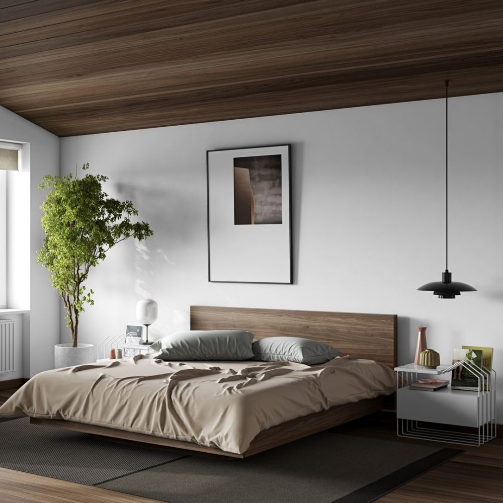 Queen size floating bed discount