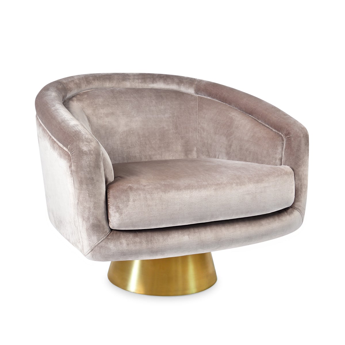 Load image into Gallery viewer, Bacharach Swivel Chair Como ChampagneLounge Chair Jonathan Adler  Como Champagne   Four Hands, Burke Decor, Mid Century Modern Furniture, Old Bones Furniture Company, Old Bones Co, Modern Mid Century, Designer Furniture, https://www.oldbonesco.com/
