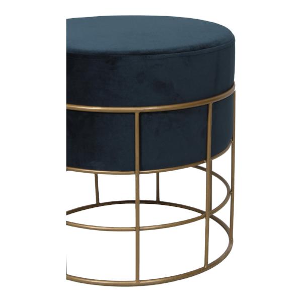 Horton Stool Blue Stools & Benches Moe's     Four Hands, Burke Decor, Mid Century Modern Furniture, Old Bones Furniture Company, Old Bones Co, Modern Mid Century, Designer Furniture, https://www.oldbonesco.com/