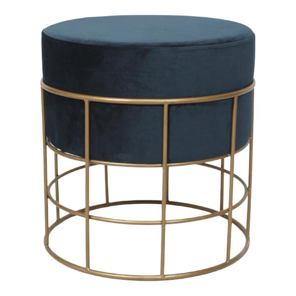 Horton Stool Blue Stools & Benches Moe's     Four Hands, Burke Decor, Mid Century Modern Furniture, Old Bones Furniture Company, Old Bones Co, Modern Mid Century, Designer Furniture, https://www.oldbonesco.com/