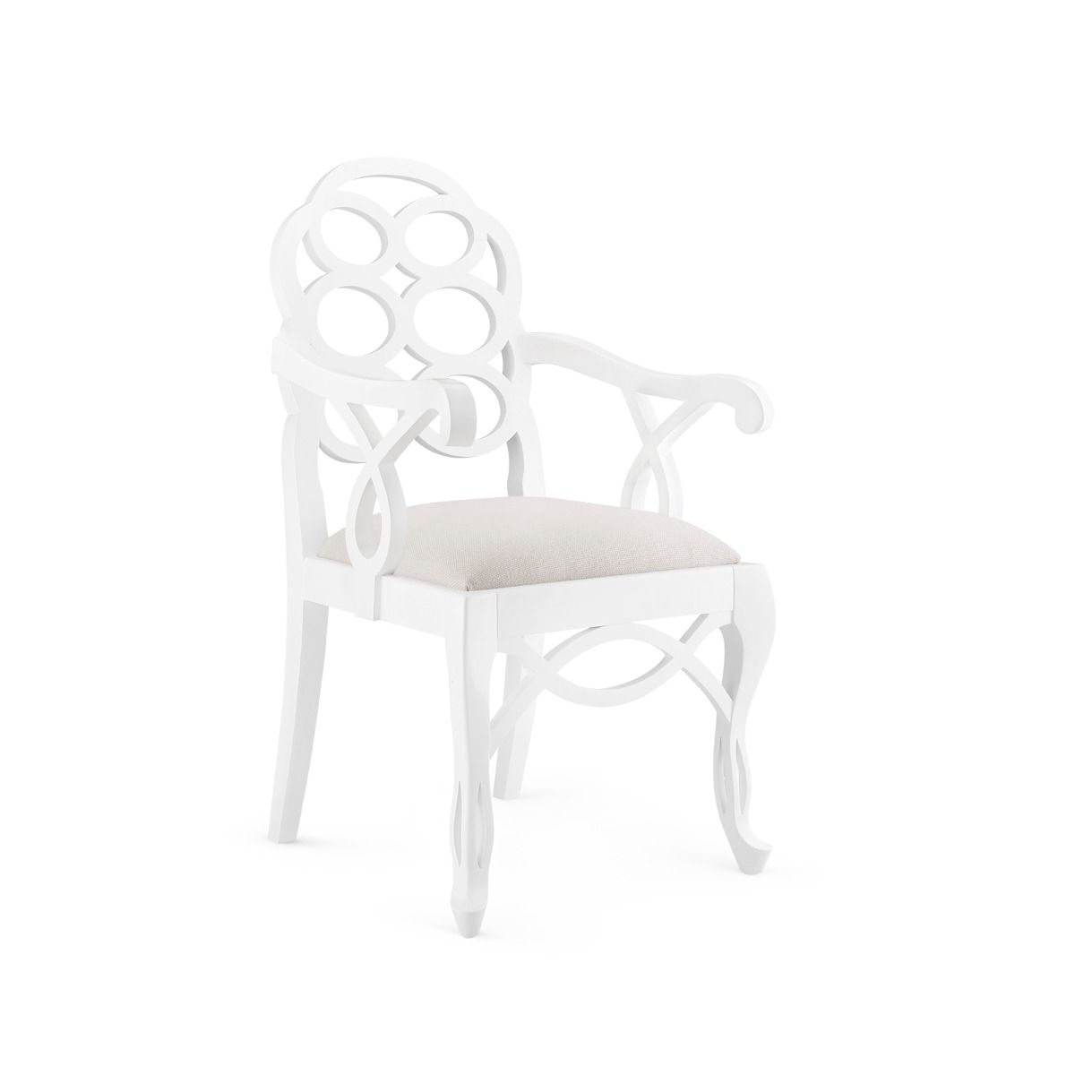Loop Armchair, White Dining Chair Bungalow 5     Four Hands, Burke Decor, Mid Century Modern Furniture, Old Bones Furniture Company, Old Bones Co, Modern Mid Century, Designer Furniture, https://www.oldbonesco.com/