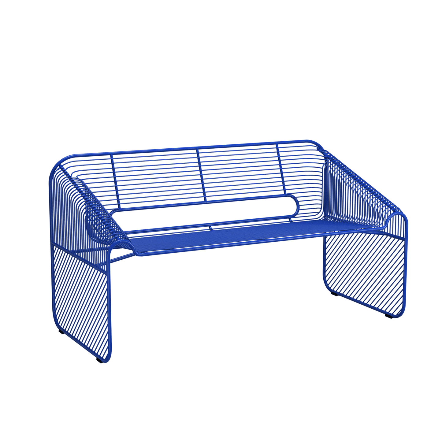 Load image into Gallery viewer, Love Seat Electric BlueLounge Chair Bend Goods  Electric Blue   Four Hands, Mid Century Modern Furniture, Old Bones Furniture Company, Old Bones Co, Modern Mid Century, Designer Furniture, https://www.oldbonesco.com/
