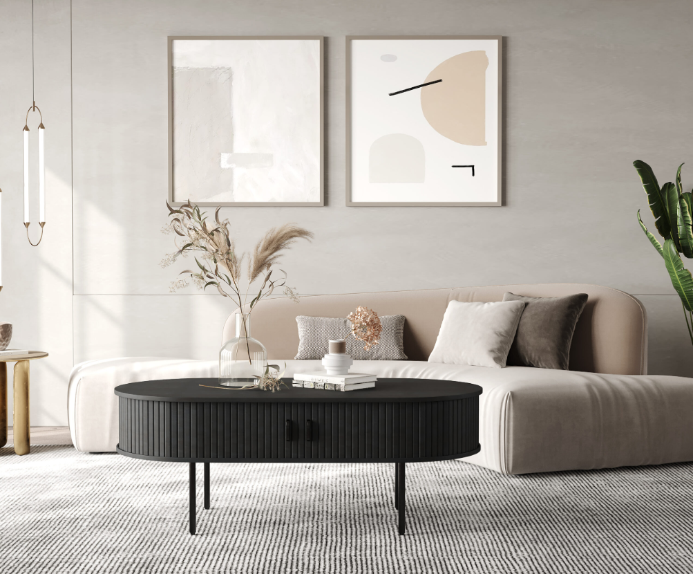 Nola Coffee Table Black Oak Coffee Table Unique Furniture     Four Hands, Mid Century Modern Furniture, Old Bones Furniture Company, Old Bones Co, Modern Mid Century, Designer Furniture, https://www.oldbonesco.com/