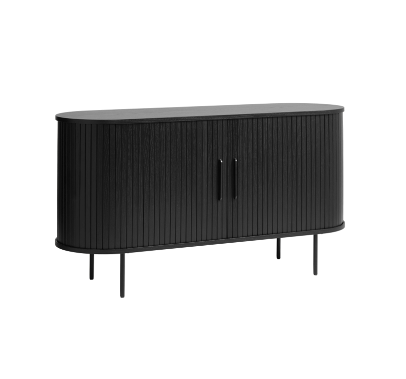 Nola Sideboard 55″ Black Oak Sideboard Unique Furniture     Four Hands, Mid Century Modern Furniture, Old Bones Furniture Company, Old Bones Co, Modern Mid Century, Designer Furniture, https://www.oldbonesco.com/