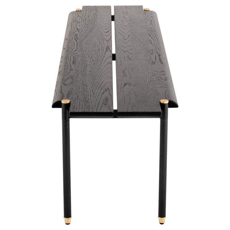 Stacking Bench - Charred Black 63"L BENCH District Eight     Four Hands, Burke Decor, Mid Century Modern Furniture, Old Bones Furniture Company, Old Bones Co, Modern Mid Century, Designer Furniture, https://www.oldbonesco.com/