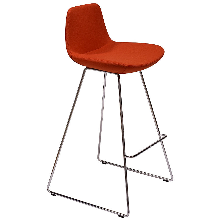 Pera Stool Counter HT 24" OrangeBar Stool Nuans  Counter HT 24" Orange   Four Hands, Burke Decor, Mid Century Modern Furniture, Old Bones Furniture Company, Old Bones Co, Modern Mid Century, Designer Furniture, https://www.oldbonesco.com/