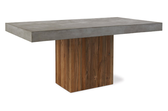 Perpetual Teak Sparta Dining Table Slate GreyOutdoor Seasonal Living  Slate Grey   Four Hands, Burke Decor, Mid Century Modern Furniture, Old Bones Furniture Company, Old Bones Co, Modern Mid Century, Designer Furniture, https://www.oldbonesco.com/