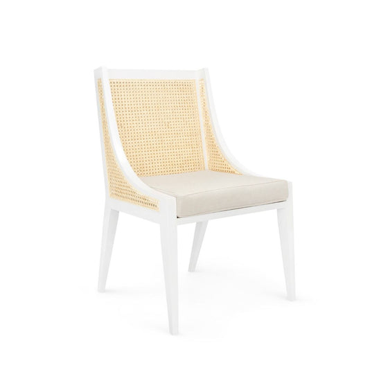 Raleigh Armchair WhiteDining Chair Bungalow 5  White   Four Hands, Burke Decor, Mid Century Modern Furniture, Old Bones Furniture Company, Old Bones Co, Modern Mid Century, Designer Furniture, https://www.oldbonesco.com/