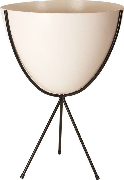 Retro Bullet Planter - Hip Haven Medium 23 / WhitePots, Vases, Vessels Hip Haven  Medium 23 White  Four Hands, Burke Decor, Mid Century Modern Furniture, Old Bones Furniture Company, Old Bones Co, Modern Mid Century, Designer Furniture, https://www.oldbonesco.com/