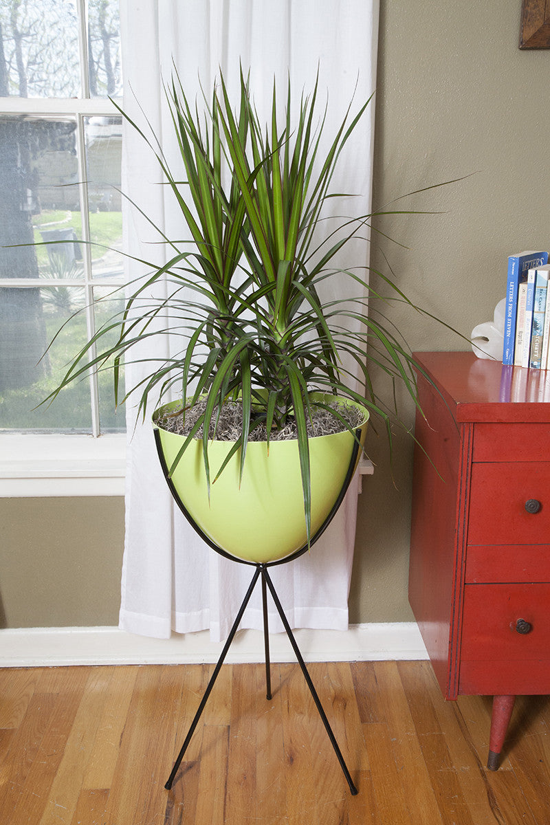 Retro Bullet Planter - Hip Haven Tall 30 / ChartreusePots, Vases, Vessels Hip Haven  Tall 30 Chartreuse  Four Hands, Burke Decor, Mid Century Modern Furniture, Old Bones Furniture Company, Old Bones Co, Modern Mid Century, Designer Furniture, https://www.oldbonesco.com/