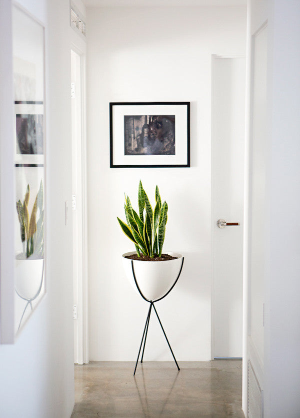 Load image into Gallery viewer, Retro Bullet Planter - Hip Haven Tall 30 / WhitePots, Vases, Vessels Hip Haven  Tall 30 White  Four Hands, Burke Decor, Mid Century Modern Furniture, Old Bones Furniture Company, Old Bones Co, Modern Mid Century, Designer Furniture, https://www.oldbonesco.com/

