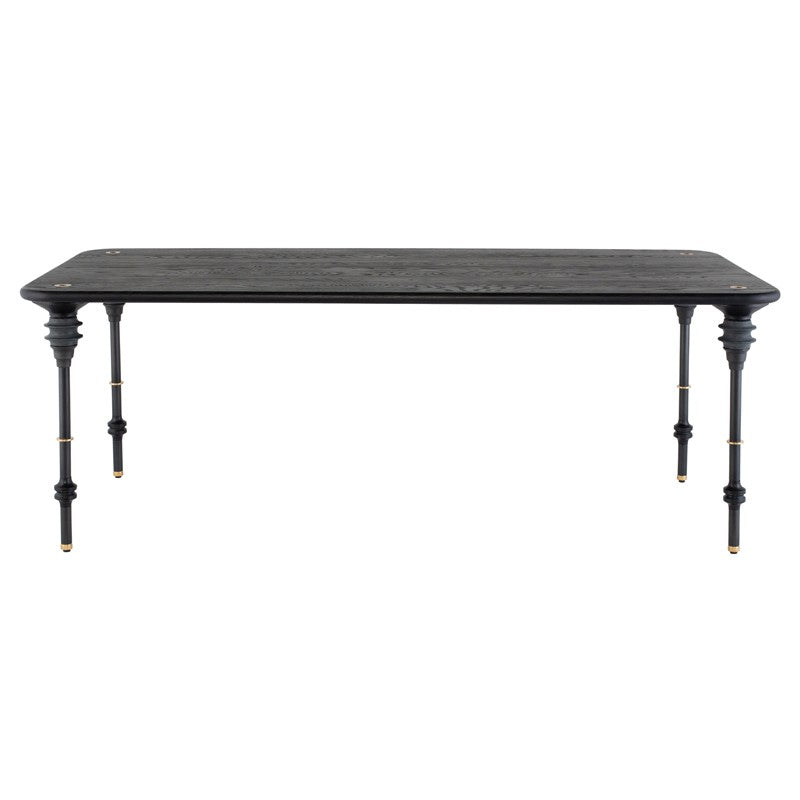 Kimbell Dining Table - Black DINING TABLE District Eight     Four Hands, Burke Decor, Mid Century Modern Furniture, Old Bones Furniture Company, Old Bones Co, Modern Mid Century, Designer Furniture, https://www.oldbonesco.com/